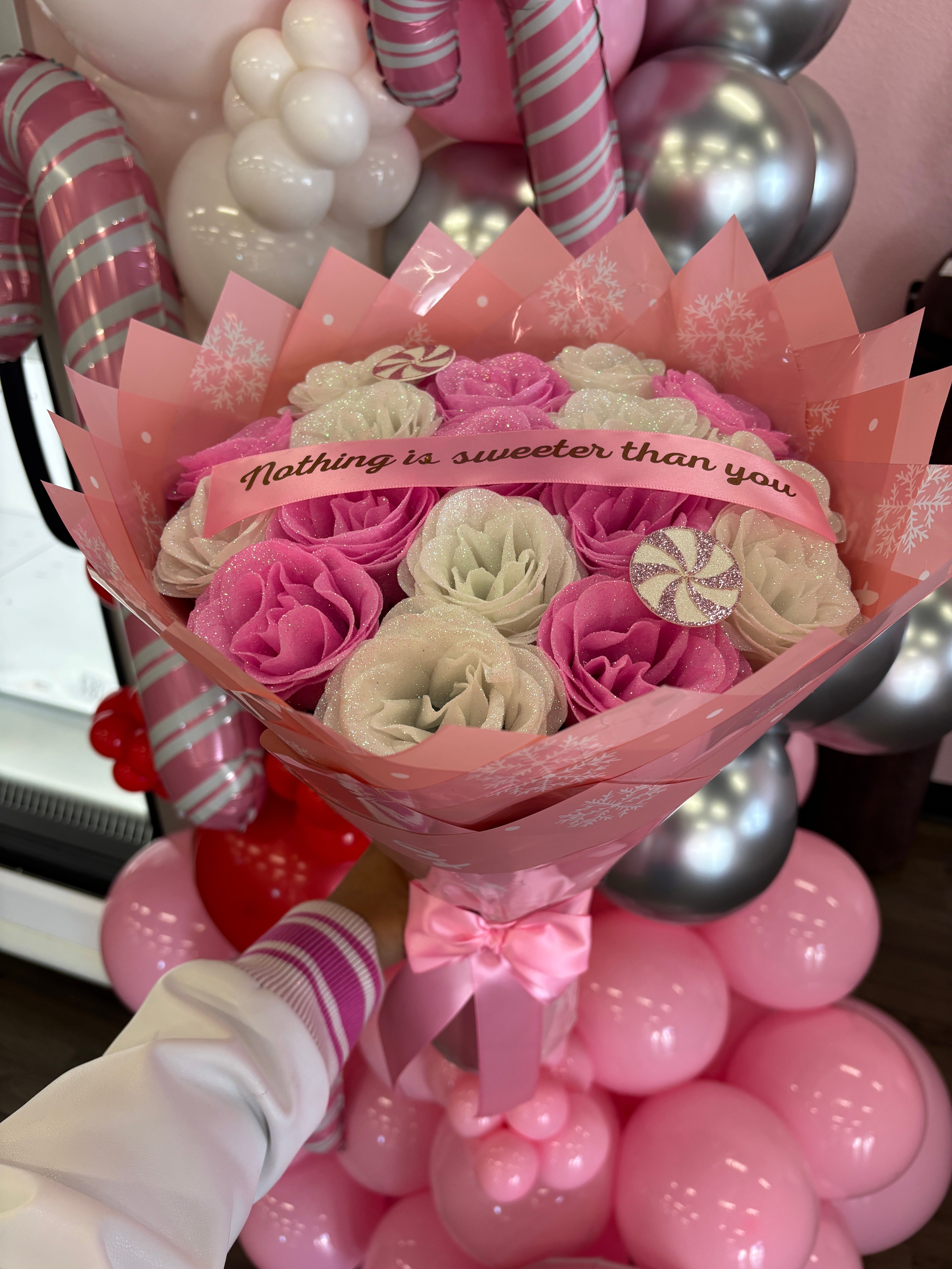 Pink glitter Christmas for her🎀