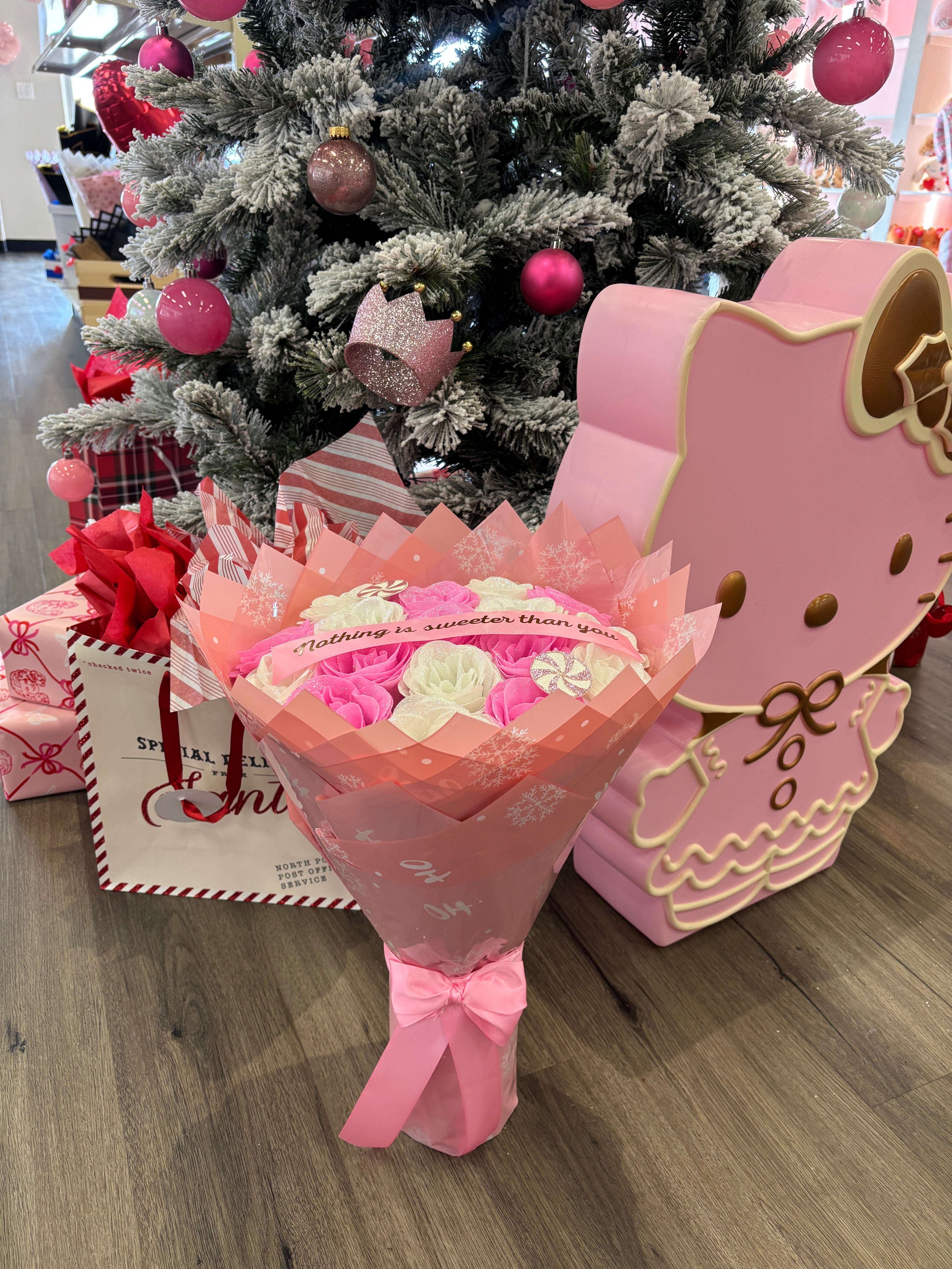 Pink glitter Christmas for her🎀