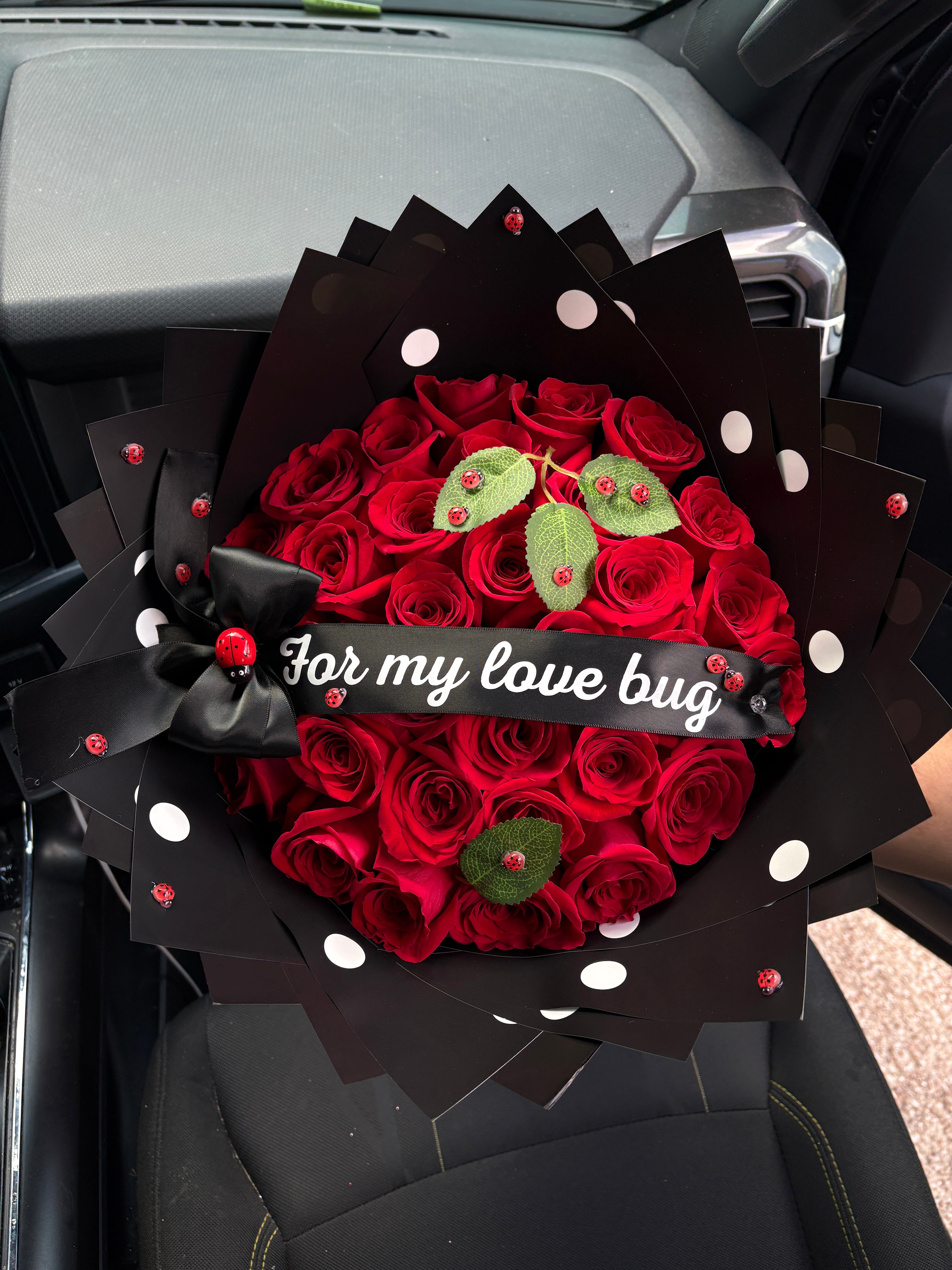 30ct For my Love Bug🐞❤️ polka dot wrapped