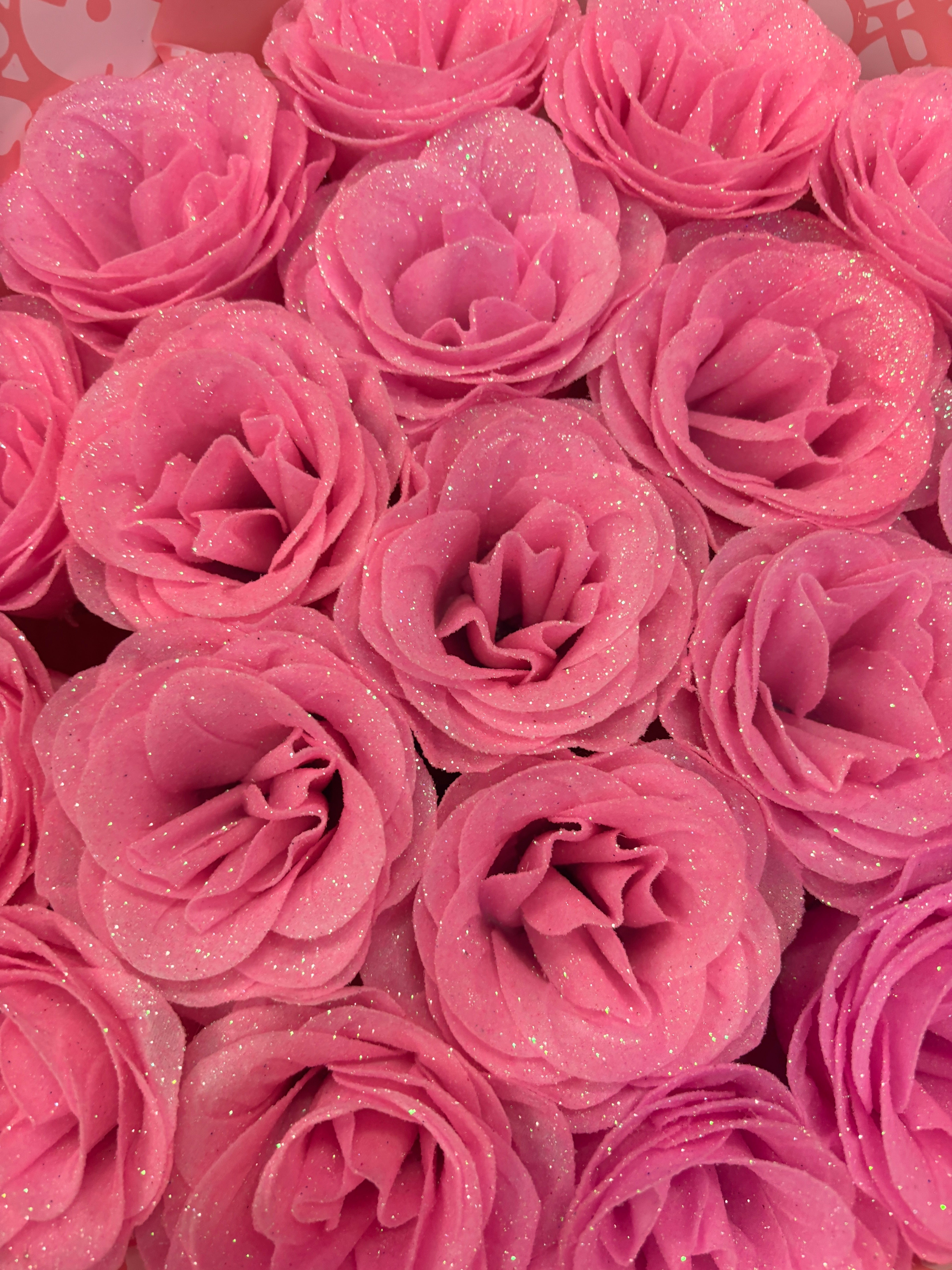 Pink glitter rose bouquet💖