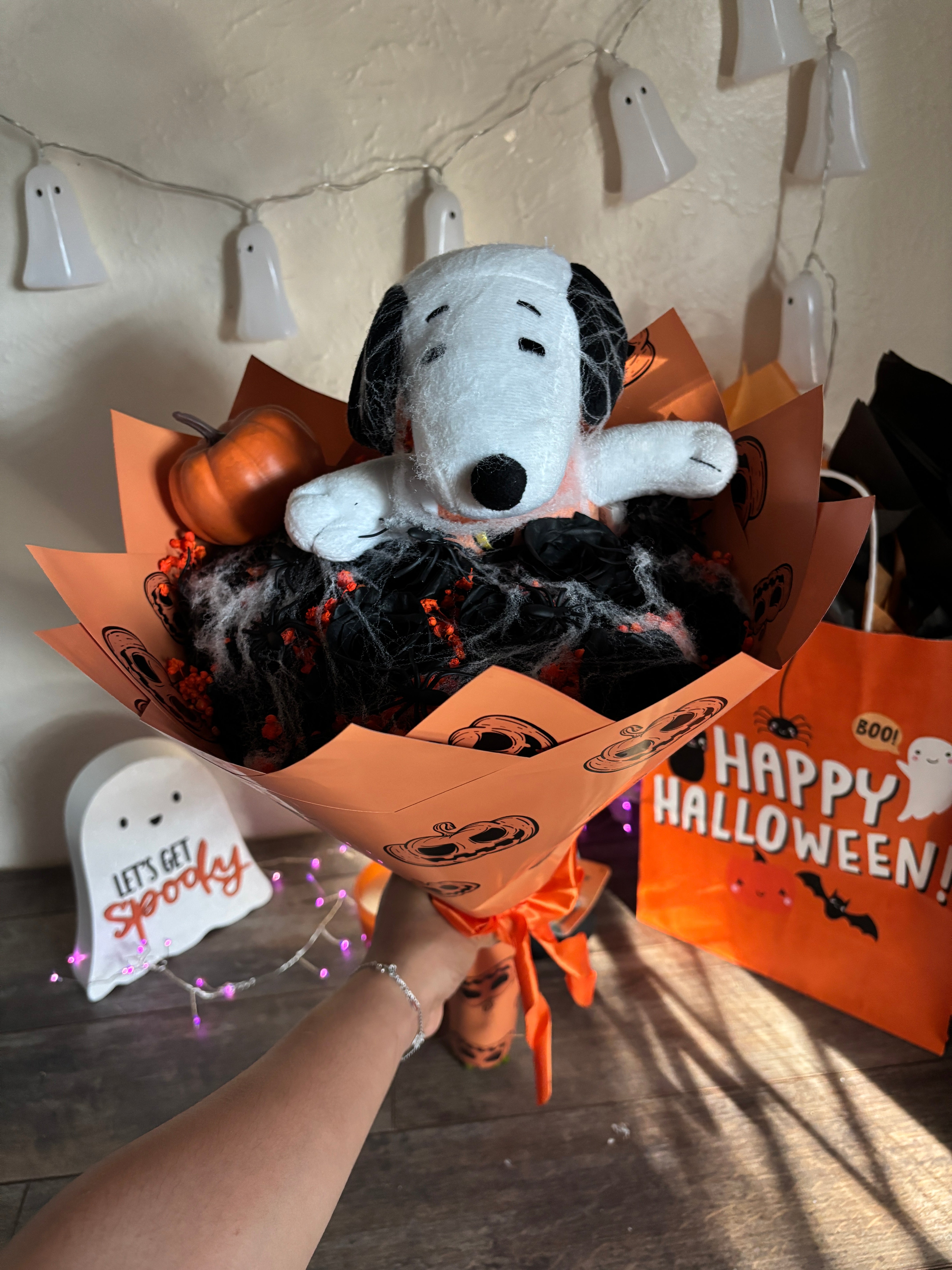 12 rose Black roses snoopy pumpkin🎃