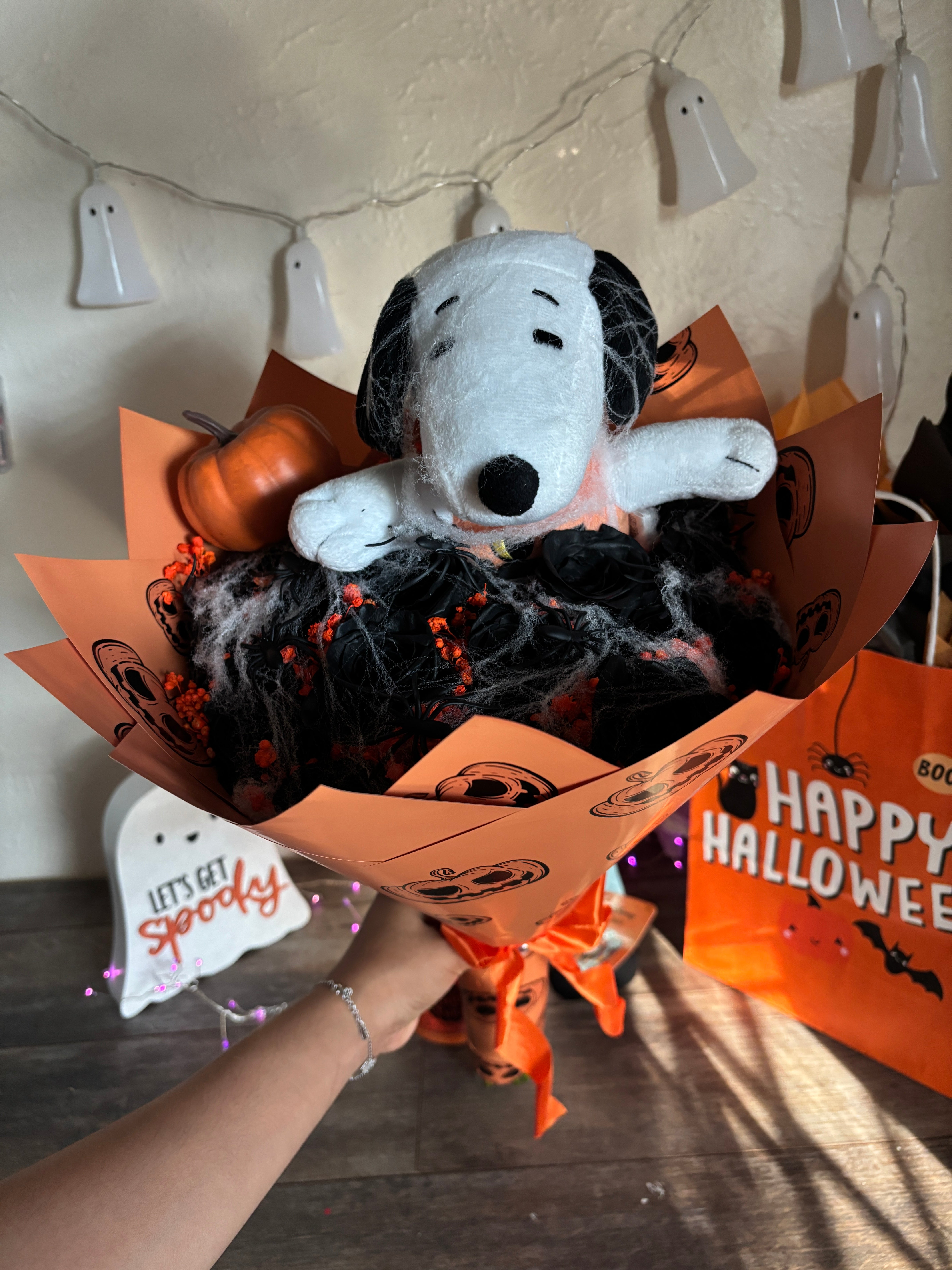 12 rose Black roses snoopy pumpkin🎃