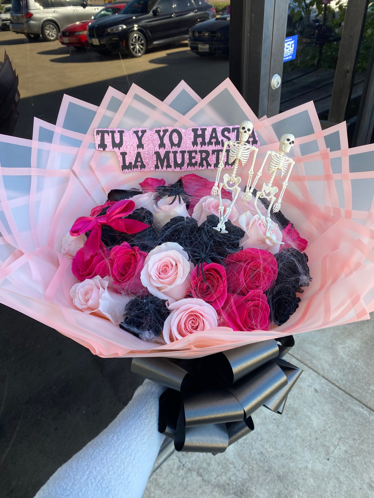 24 rose Pinks till death to us apart 💝