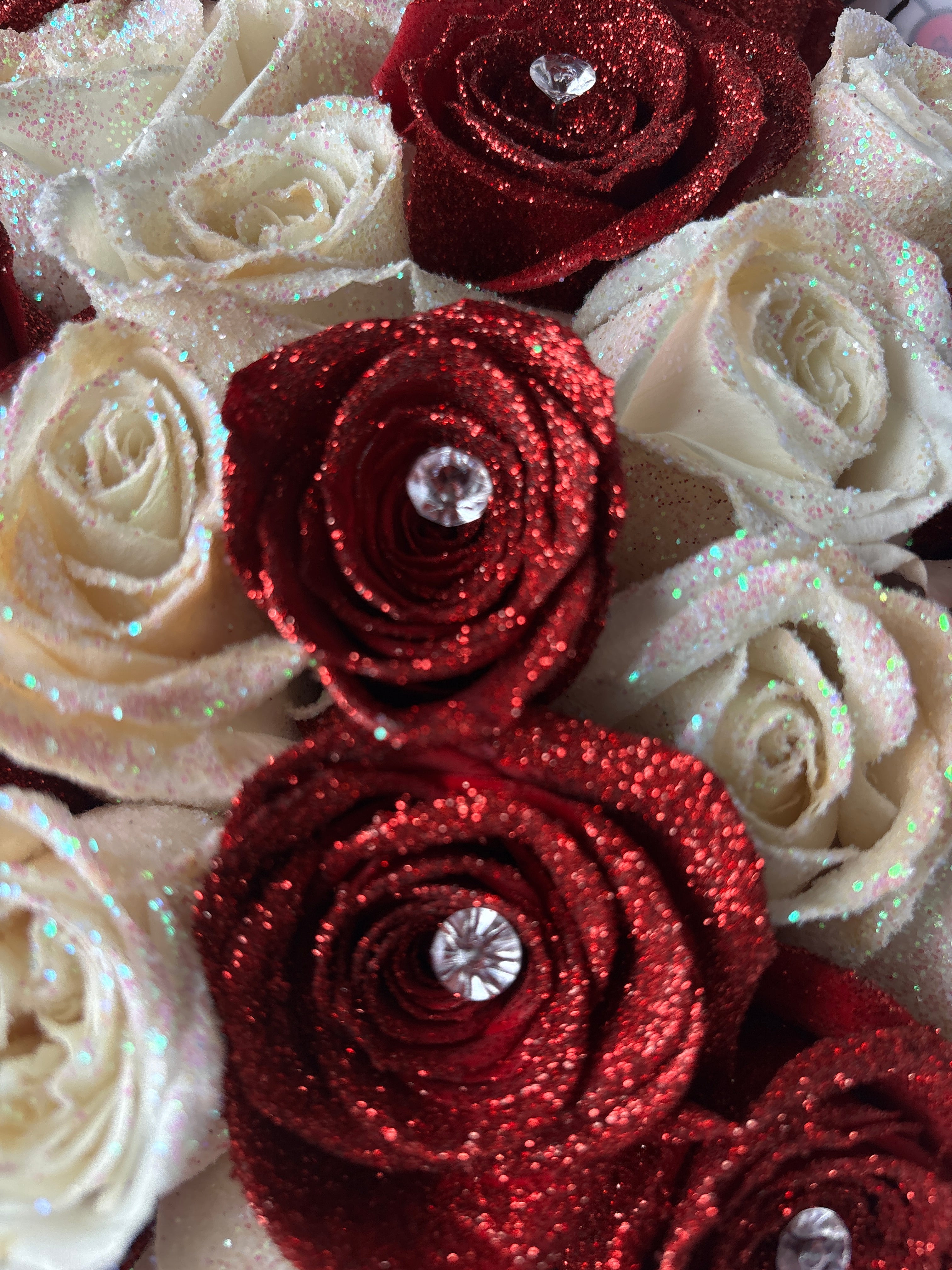 25ct glitter roses for my queen❤️