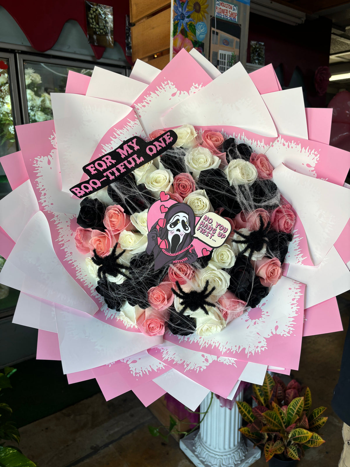 50 roses No you hang up bouquet 🔪💞