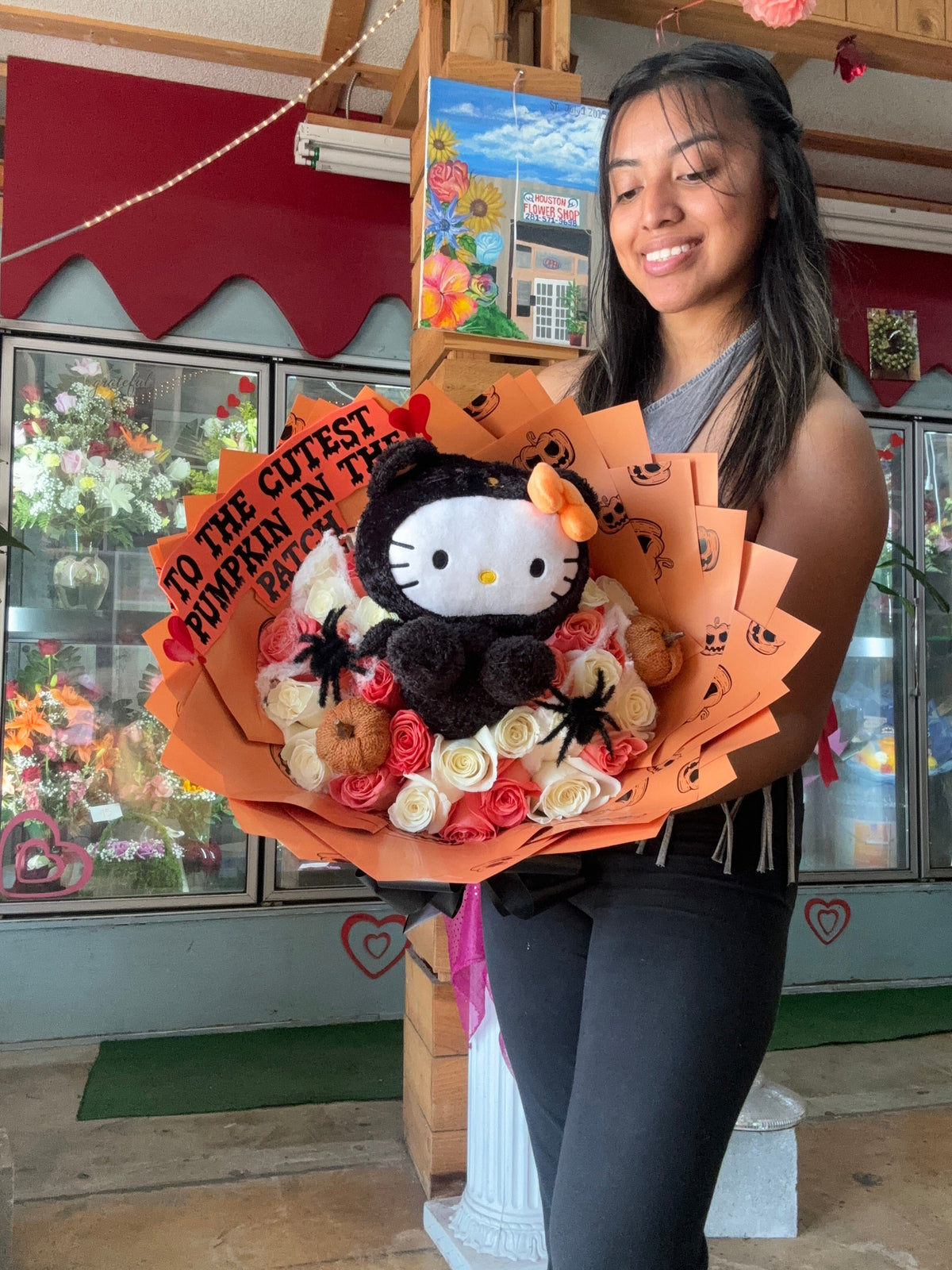 24 rose + pumpkin hello kitty 🎃