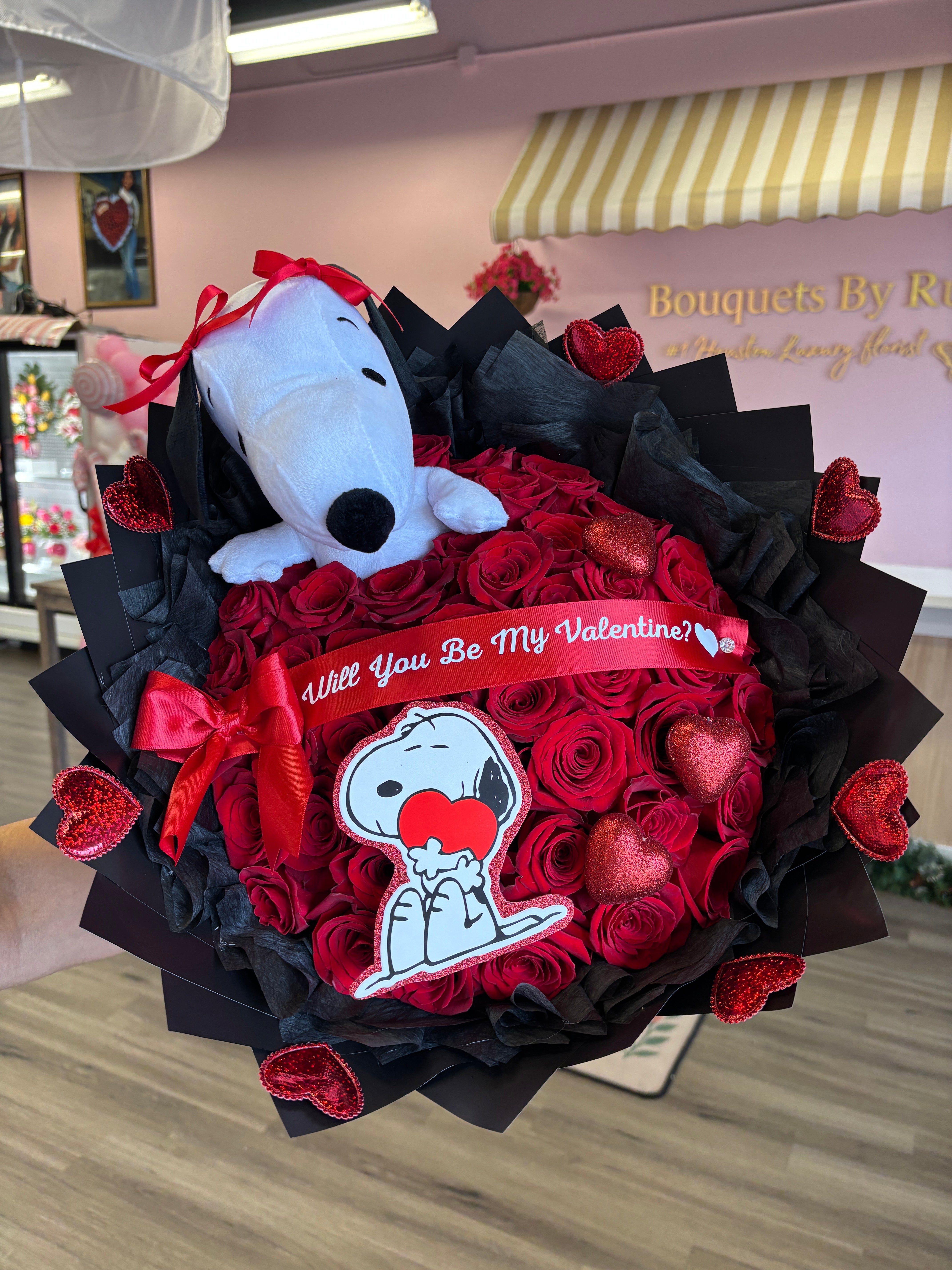 36 snoopy love bouquet 💌